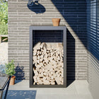 Firewood rack 60x40x100 cm steel anthracite
