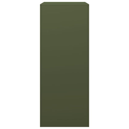 Haardhoutrek 60x40x100 cm staal groen