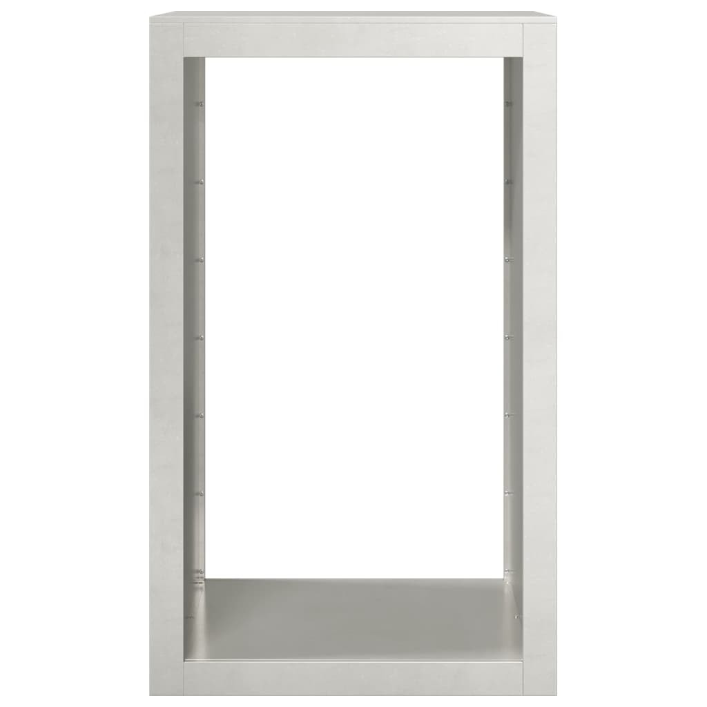 Haardhoutrek 60x40x100 cm roestvrij staal