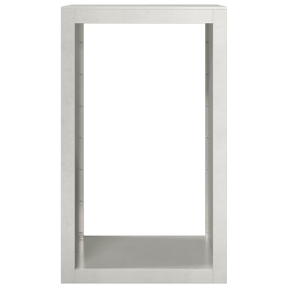 Haardhoutrek 60x40x100 cm roestvrij staal
