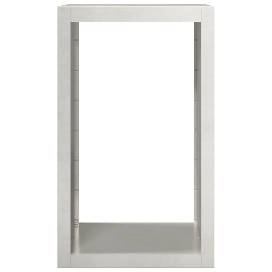Haardhoutrek 60x40x100 cm roestvrij staal