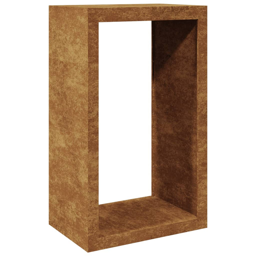 Haardhoutrek 60x40x100 cm cortenstaal