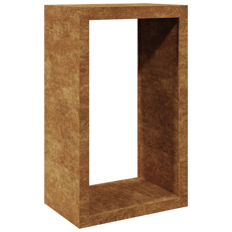 Haardhoutrek 60x40x100 cm cortenstaal