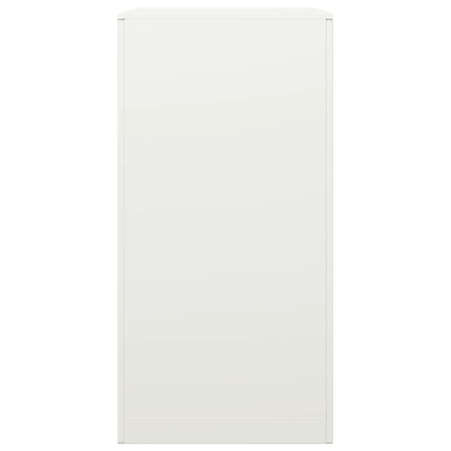 Haardhoutrek 60x40x80 cm staal wit