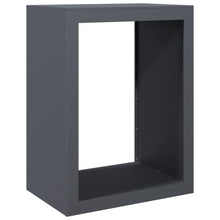 Haardhoutrek 60x40x80 cm staal antracietkleurig