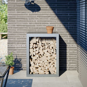 Haardhoutrek 60x40x80 cm gegalvaniseerd staal