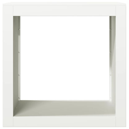 Haardhoutrek 60x40x60 cm staal wit