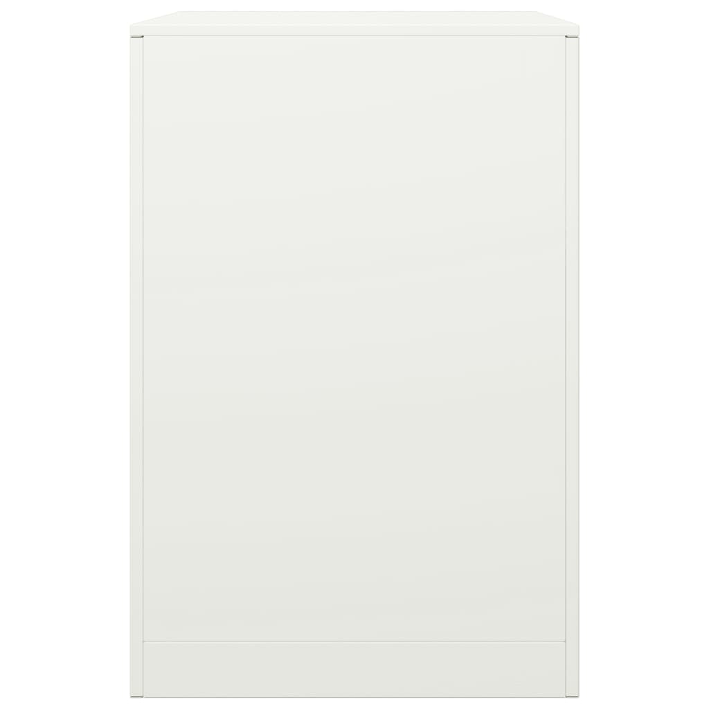 Haardhoutrek 60x40x60 cm staal wit