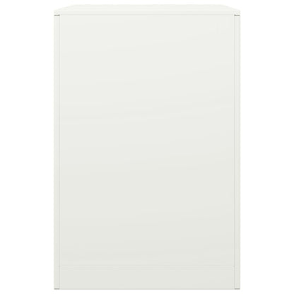 Haardhoutrek 60x40x60 cm staal wit