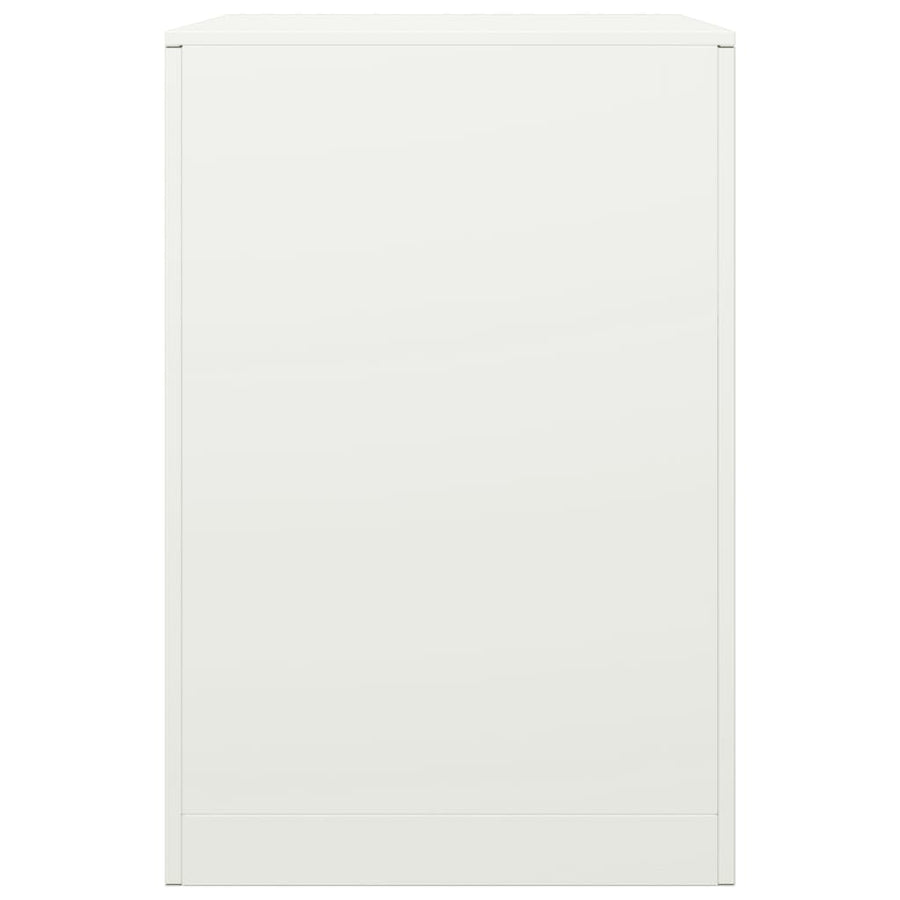 Haardhoutrek 60x40x60 cm staal wit