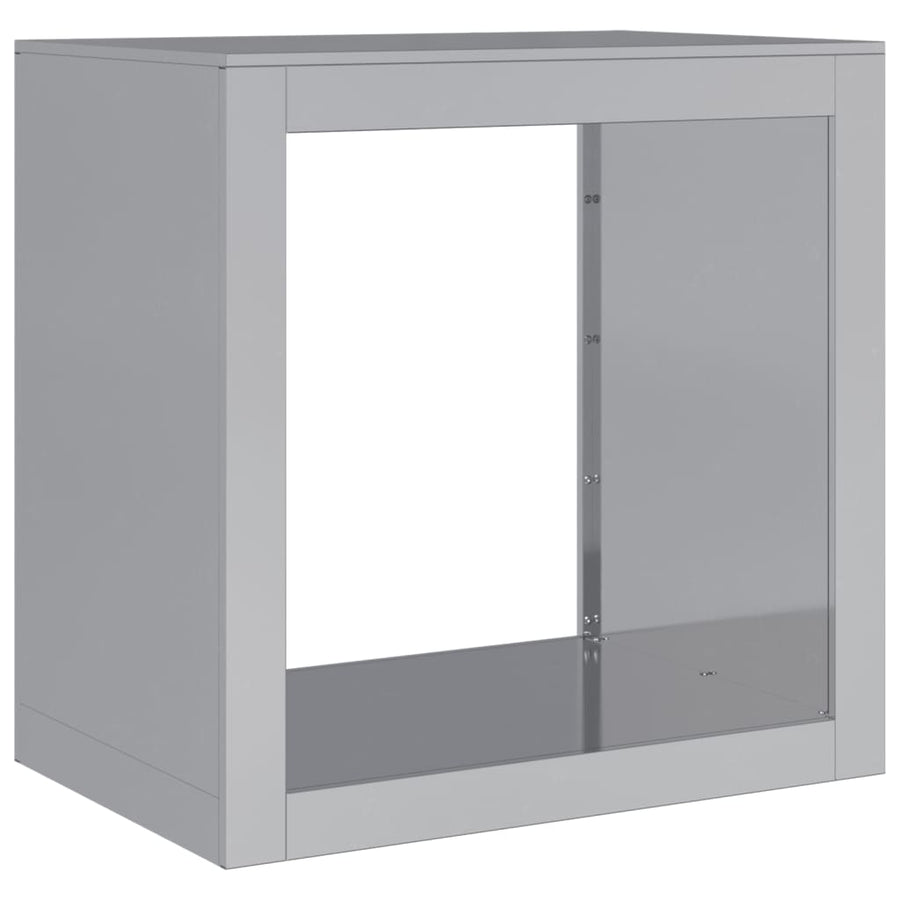 Haardhoutrek 60x40x60 cm gegalvaniseerd staal