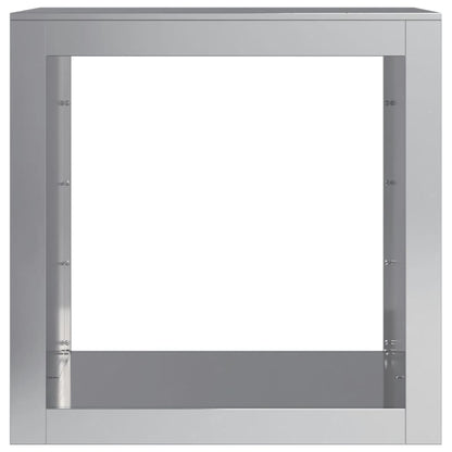 Haardhoutrek 60x40x60 cm gegalvaniseerd staal
