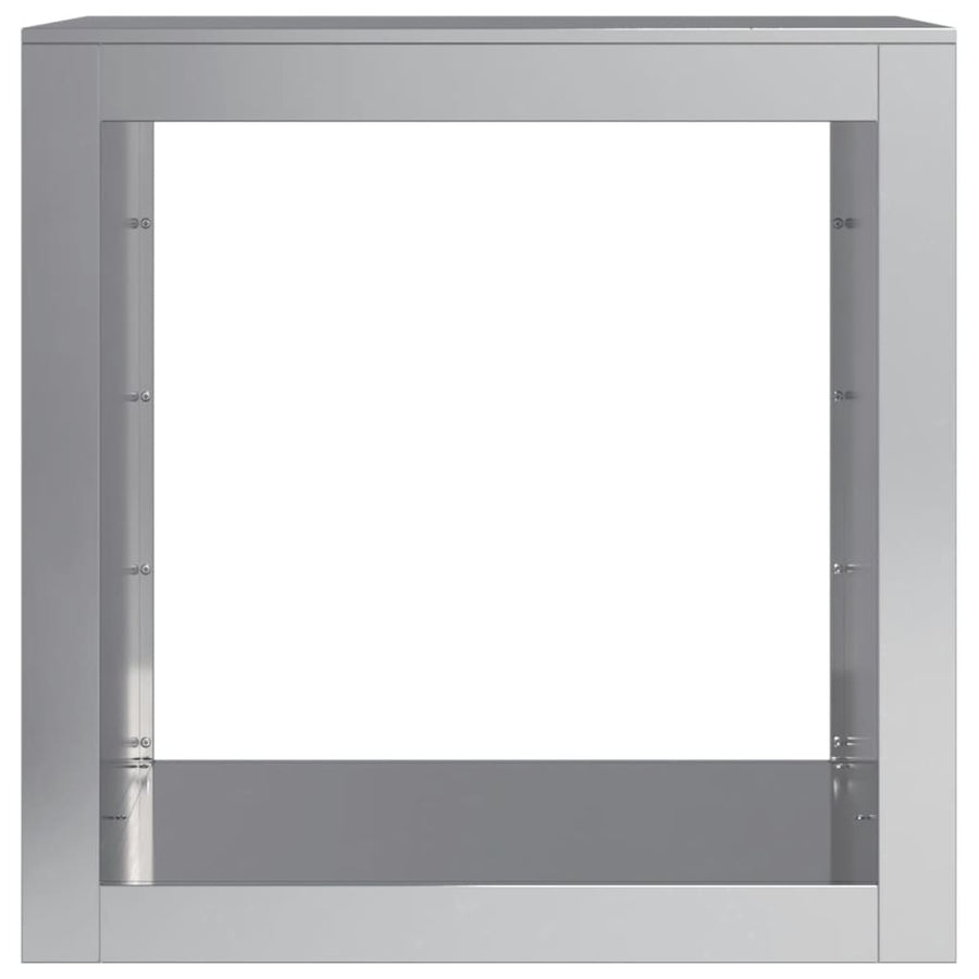 Haardhoutrek 60x40x60 cm gegalvaniseerd staal