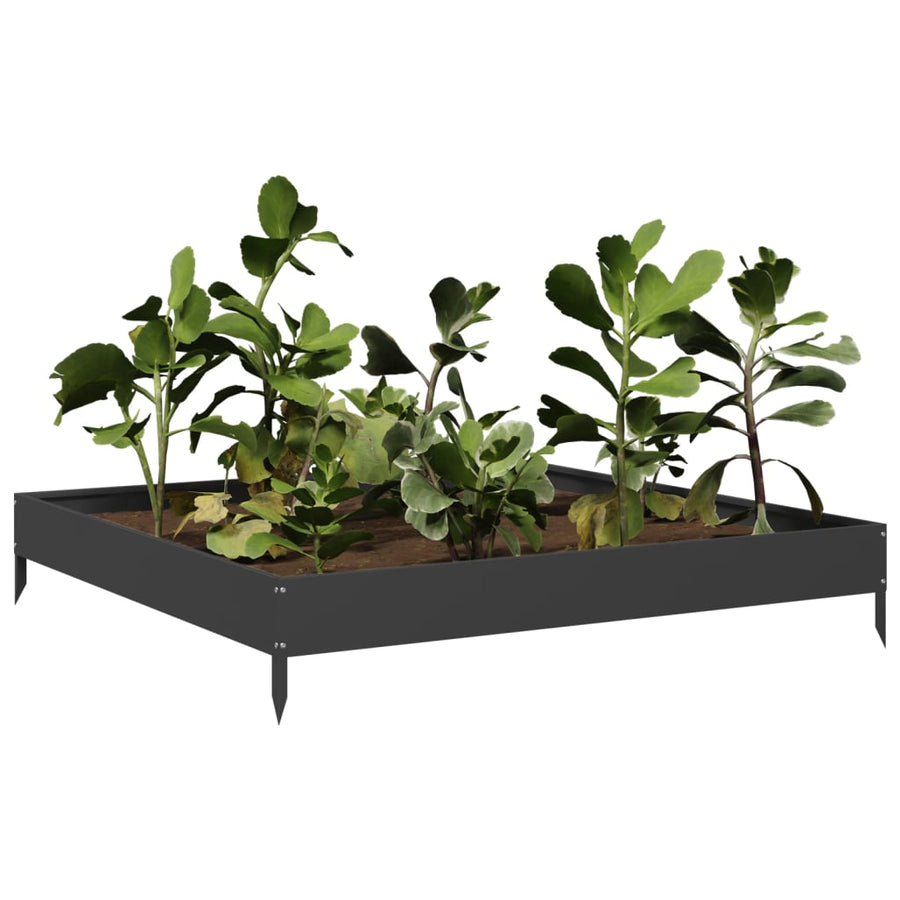 Plantenbak verhoogd 100x100x18,5 cm staal