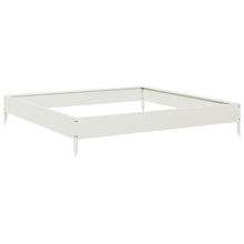 Plantenbak verhoogd 100x100x18,5 cm staal wit
