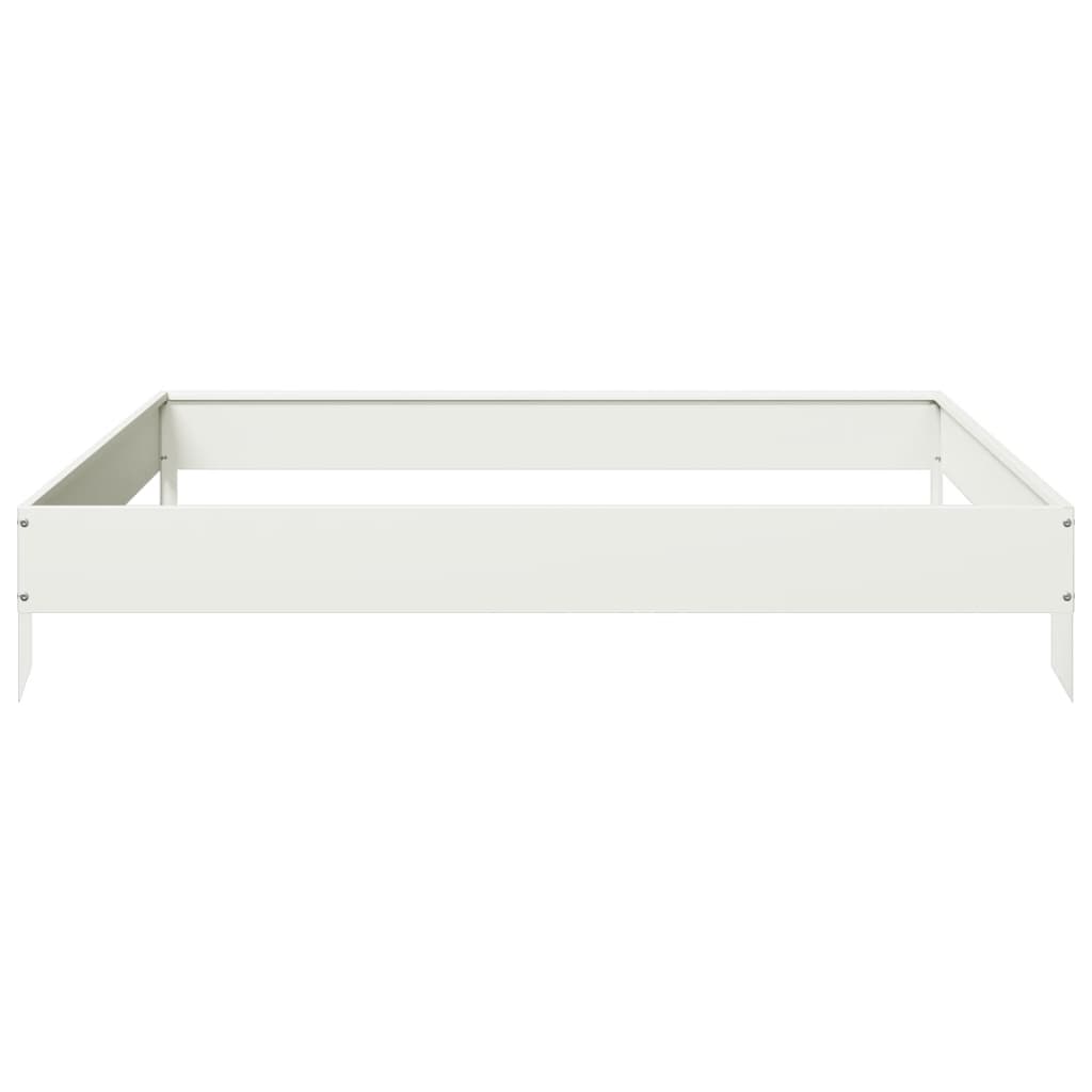Plantenbak verhoogd 100x100x18,5 cm staal wit