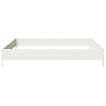 Plantenbak verhoogd 100x100x18,5 cm staal wit