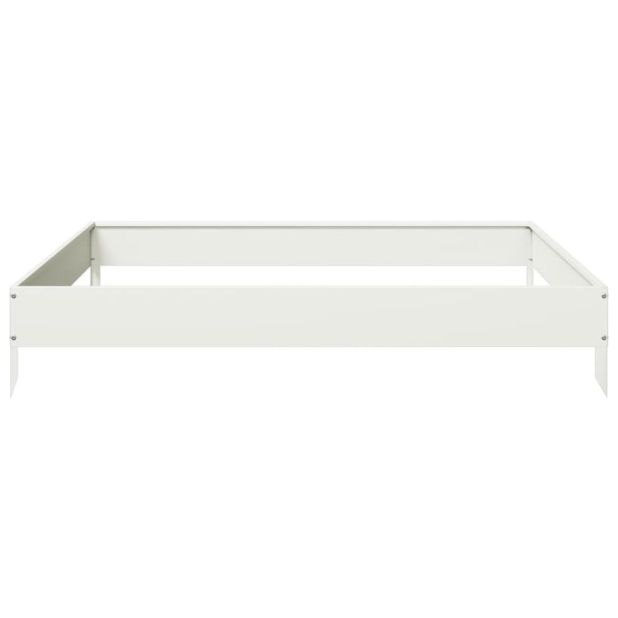 Plantenbak verhoogd 100x100x18,5 cm staal wit