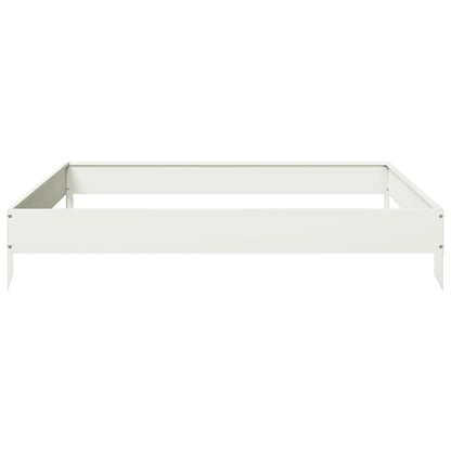 Plantenbak verhoogd 100x100x18,5 cm staal wit