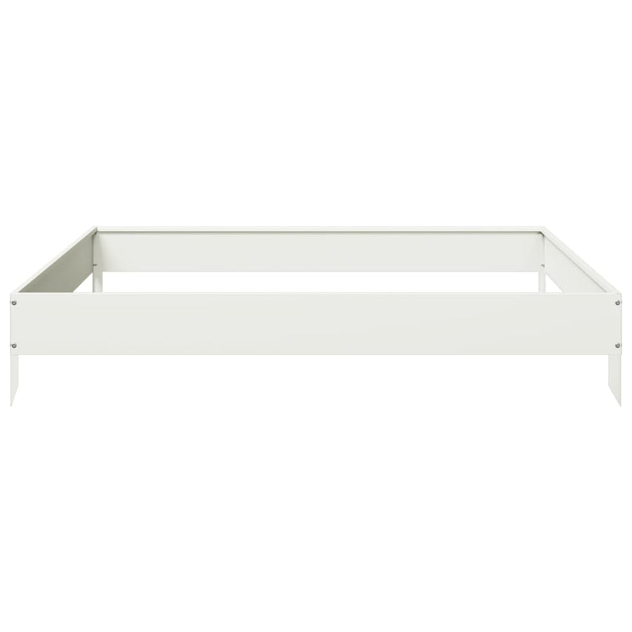 Plantenbak verhoogd 100x100x18,5 cm staal wit
