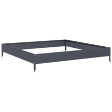 Plantenbak verhoogd 100x100x18,5 cm staal antracietkleurig
