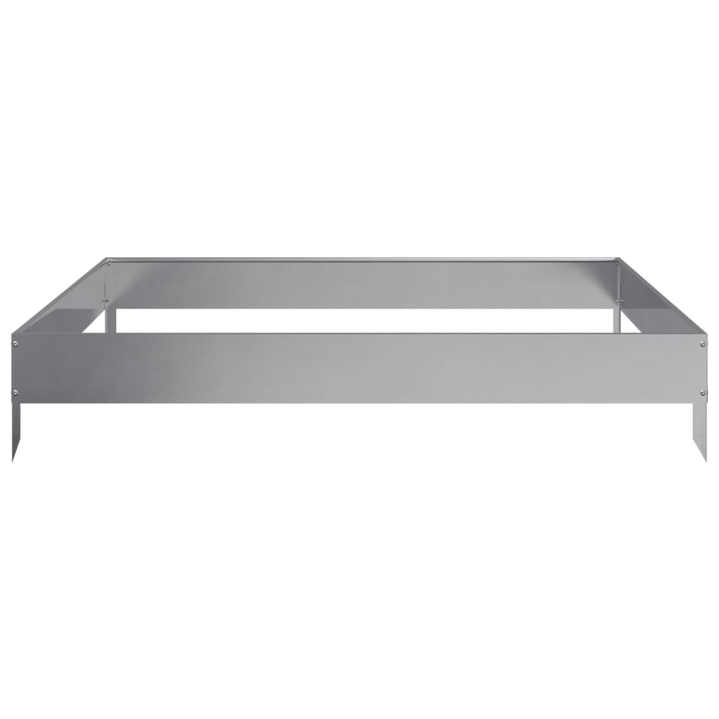 Plantenbak verhoogd 100x100x18,5 cm gegalvaniseerd staal
