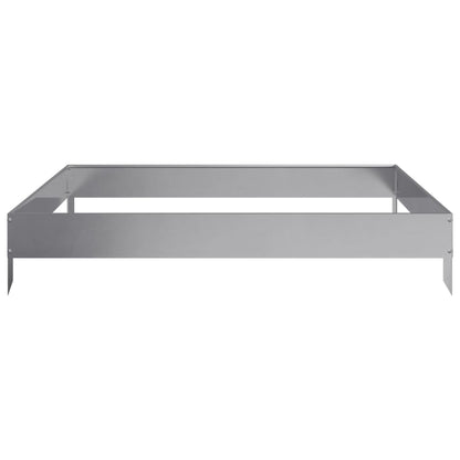 Plantenbak verhoogd 100x100x18,5 cm gegalvaniseerd staal