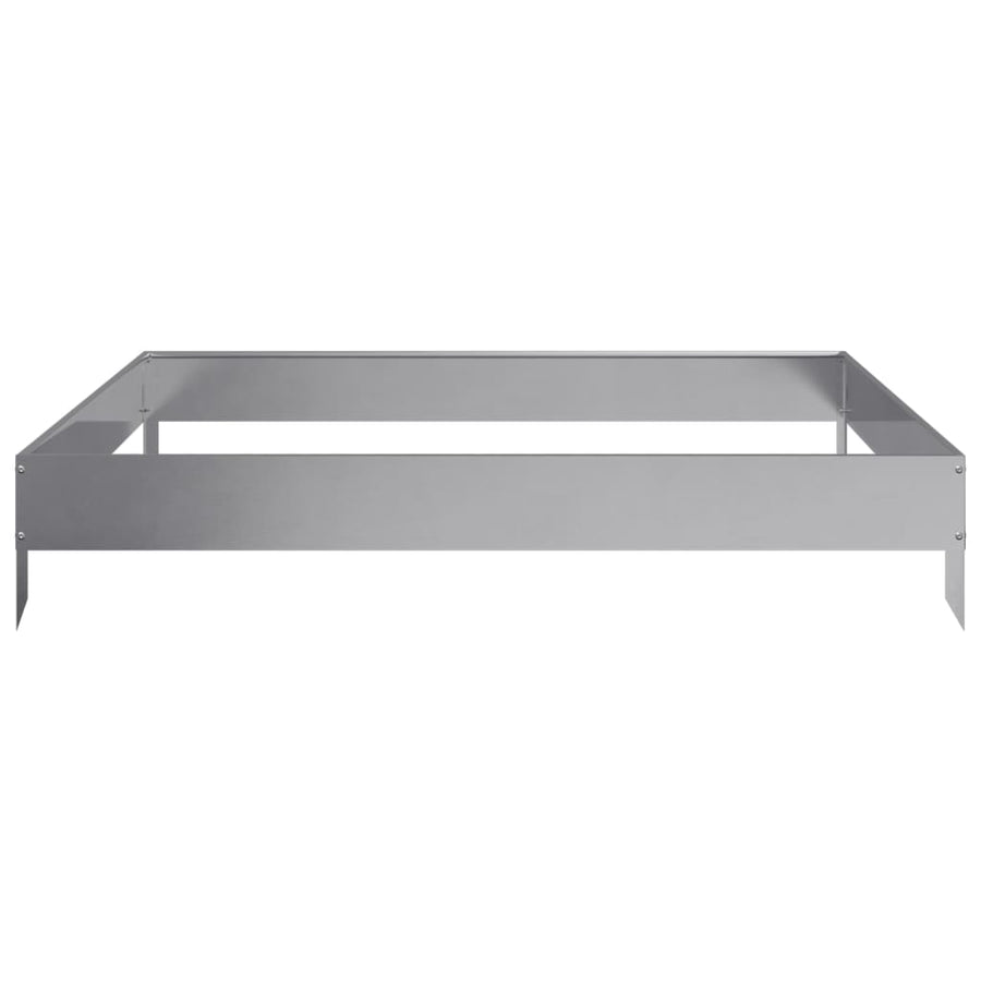Plantenbak verhoogd 100x100x18,5 cm gegalvaniseerd staal