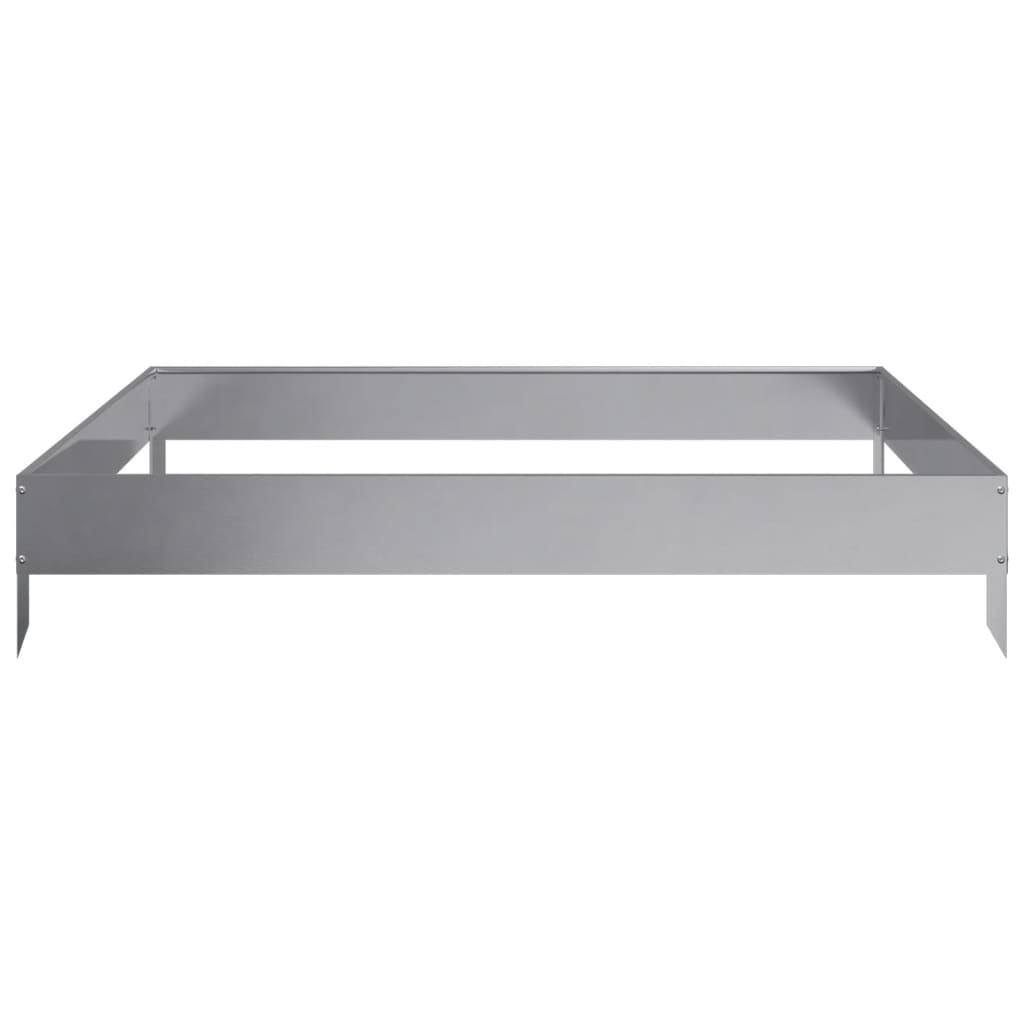 Plantenbak verhoogd 100x100x18,5 cm gegalvaniseerd staal