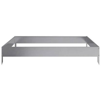 Plantenbak verhoogd 100x100x18,5 cm gegalvaniseerd staal