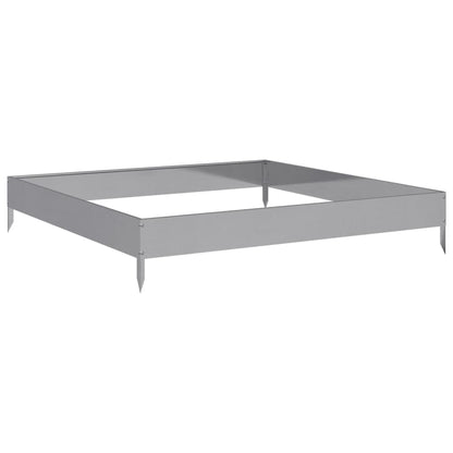 Plantenbak verhoogd 100x100x18,5 cm gegalvaniseerd staal
