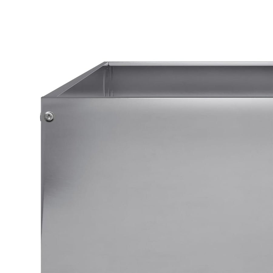 Plantenbak verhoogd 100x100x18,5 cm gegalvaniseerd staal