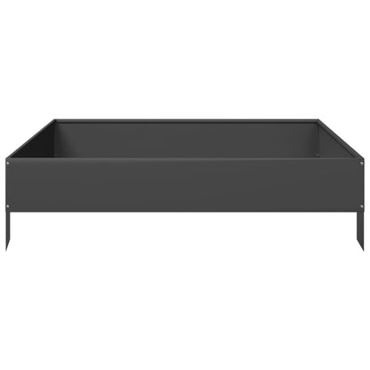 Plantenbak verhoogd 100x100x26 cm staal zwart