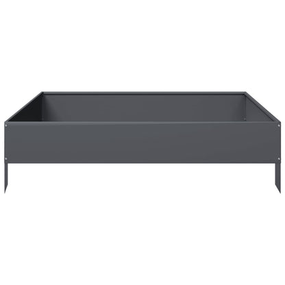 Plantenbak verhoogd 100x100x26 cm staal antracietkleurig
