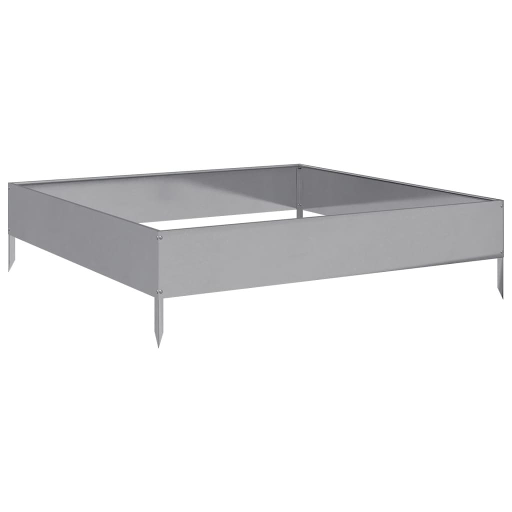 Plantenbak verhoogd 100x100x26 cm gegalvaniseerd staal