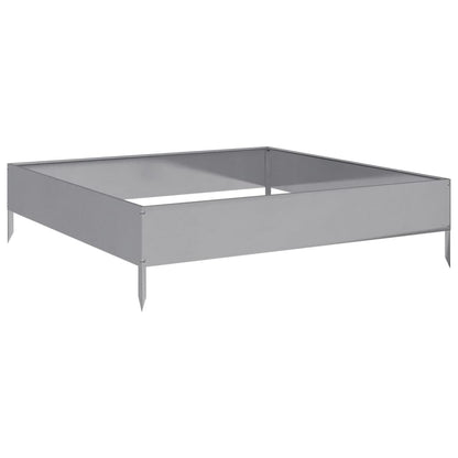 Plantenbak verhoogd 100x100x26 cm gegalvaniseerd staal