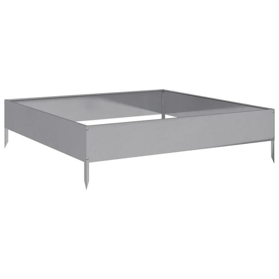 Plantenbak verhoogd 100x100x26 cm gegalvaniseerd staal