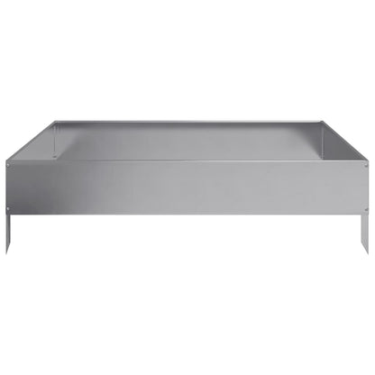 Plantenbak verhoogd 100x100x26 cm gegalvaniseerd staal