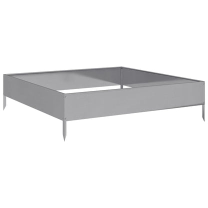 Plantenbak verhoogd 100x100x26 cm gegalvaniseerd staal