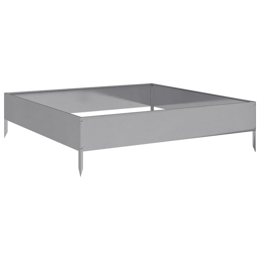 Plantenbak verhoogd 100x100x26 cm gegalvaniseerd staal