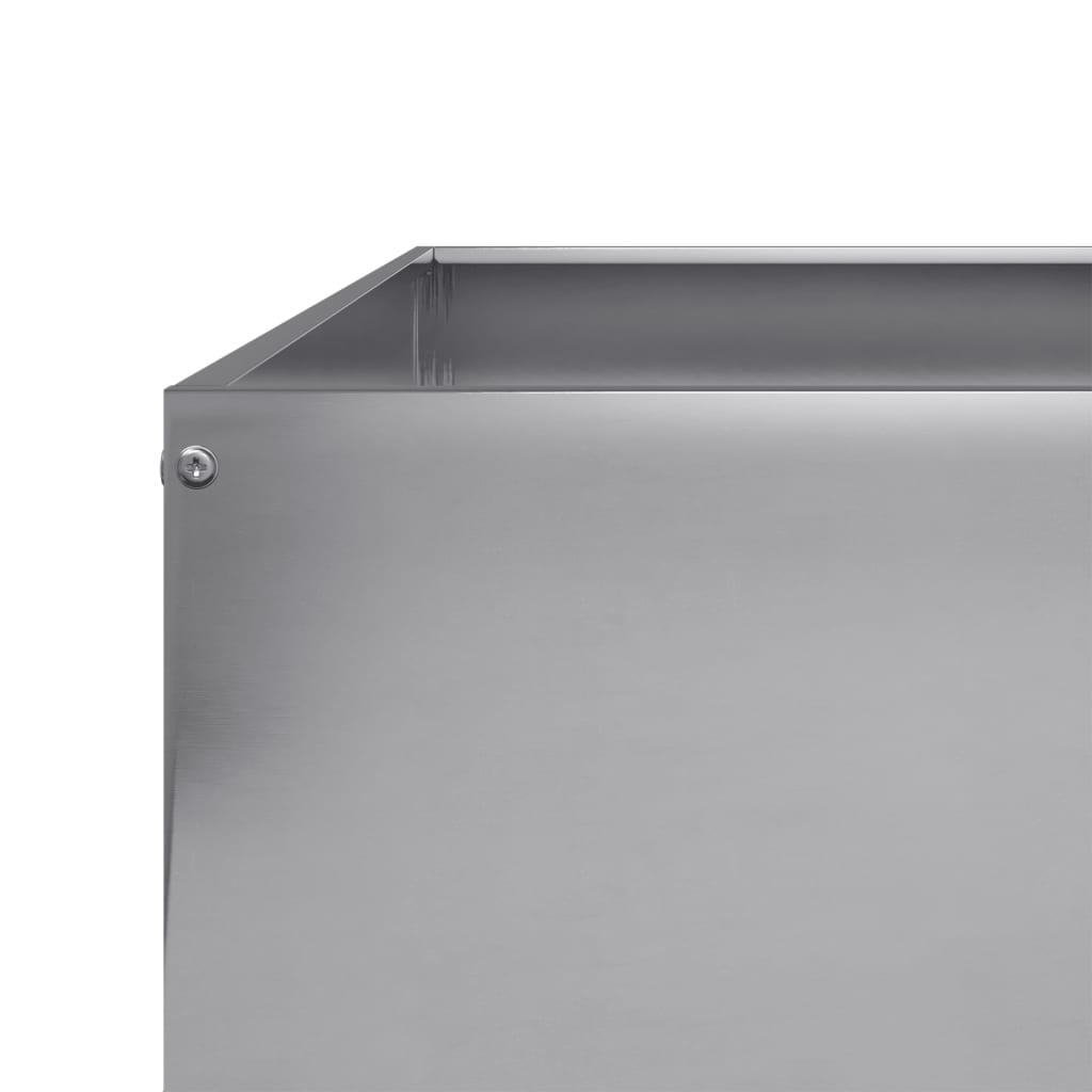 Plantenbak verhoogd 100x100x26 cm gegalvaniseerd staal