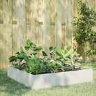 Raised planter 100x100x33.5 cm steel white