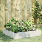Plantenbak verhoogd 100x100x33,5 cm staal wit