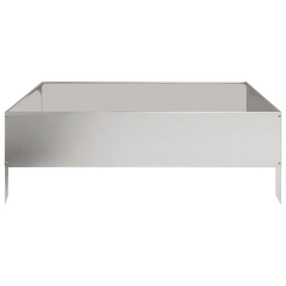 Plantenbak verhoogd 100x100x33,5 cm roestvrijstaal