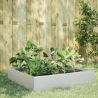 Raised planter 100x100x33.5 cm stainless steel