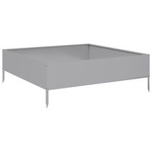 Plantenbak verhoogd 100x100x33,5 cm gegalvaniseerd staal