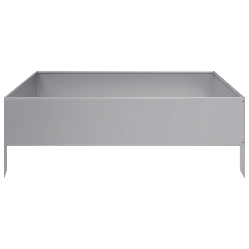 Plantenbak verhoogd 100x100x33,5 cm gegalvaniseerd staal