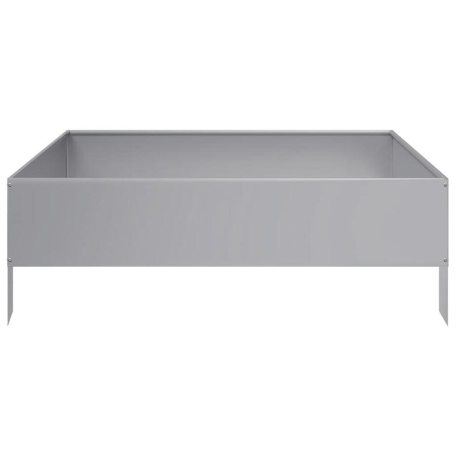 Plantenbak verhoogd 100x100x33,5 cm gegalvaniseerd staal