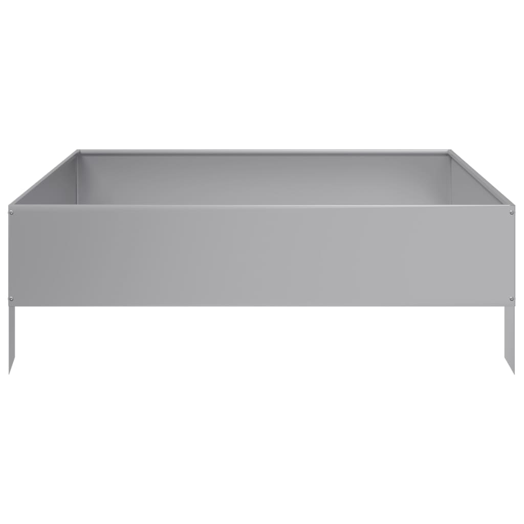 Plantenbak verhoogd 100x100x33,5 cm gegalvaniseerd staal