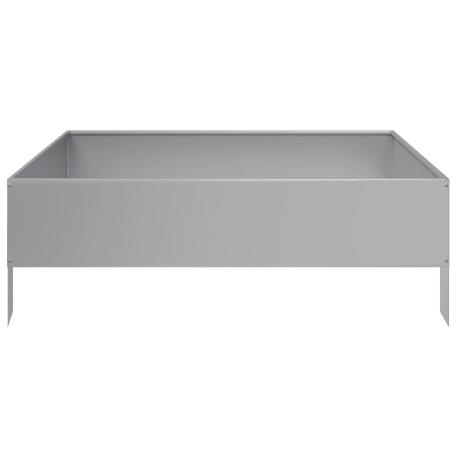 Plantenbak verhoogd 100x100x33,5 cm gegalvaniseerd staal